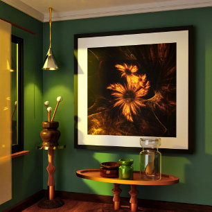 Mystique Garden Abstrakt Art Poster