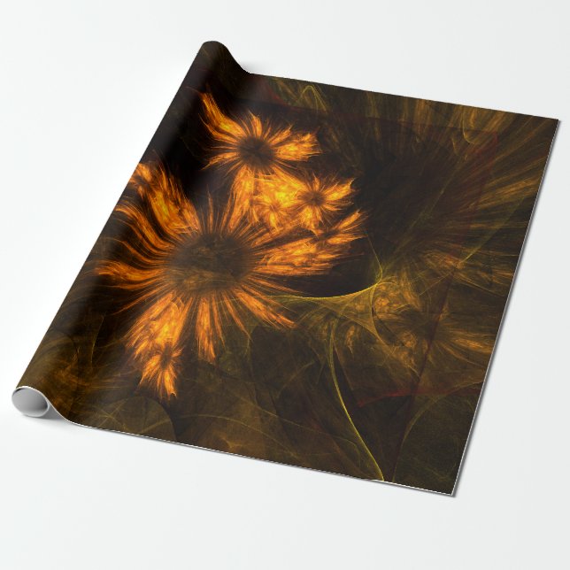 Mystique Garden Abstrakt Art Presentpapper (Utrullad)