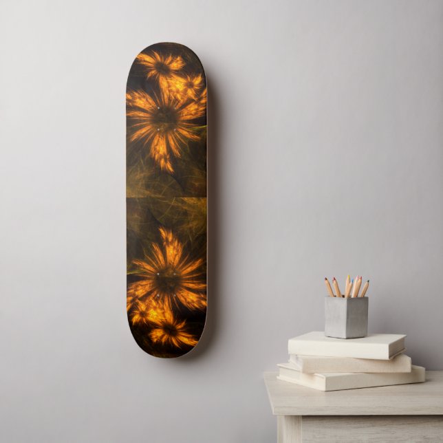 Mystique Garden Abstrakt Art Skateboard (Väggkonst)