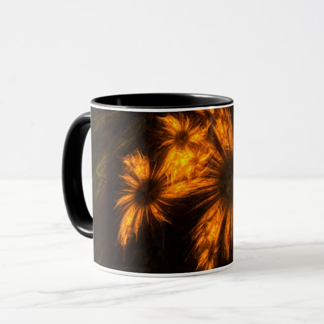 Mystique Garden Abstrakt Coffee Mugg (Framsida vänster)