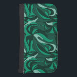 Mystique Grönt Galaxy S4 Plånbok<br><div class="desc">Mystique Grönt mönster</div>