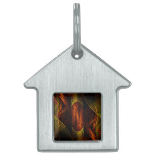 Mystique Jungle Abstrakt Art House Namnbricka Husdjur