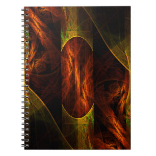 Mystique Jungle Abstrakt Art Notebook Anteckningsbok
