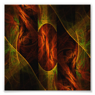 Mystique Jungle Abstrakt Art Photo Print Fototryck