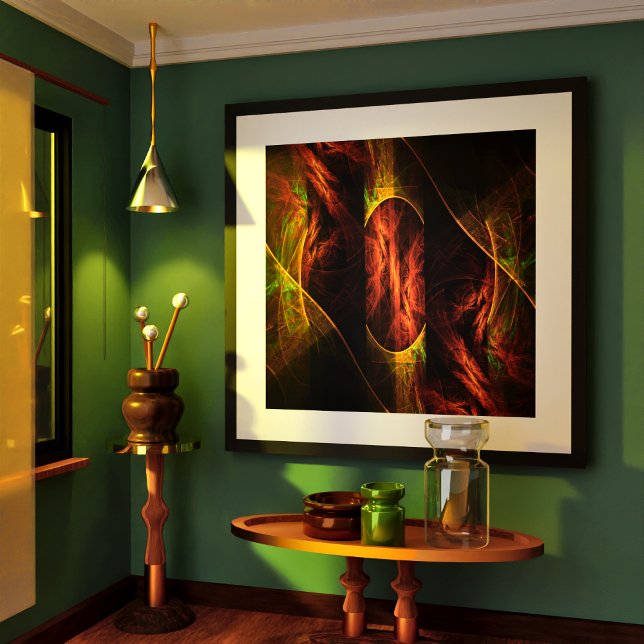 Mystique Jungle Abstrakt Art Poster (Mystique Jungle Abstract Art Poster)