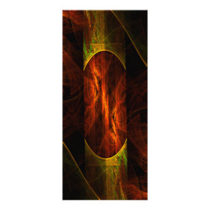 Mystique Jungle Abstrakt Art Rack Card Reklamkort
