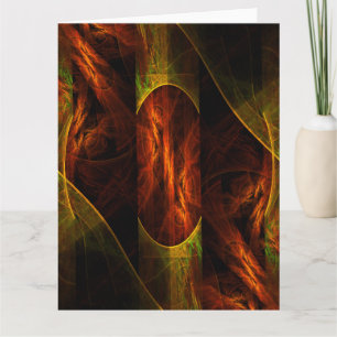 Mystique Jungle Abstrakt Art Tack Kort