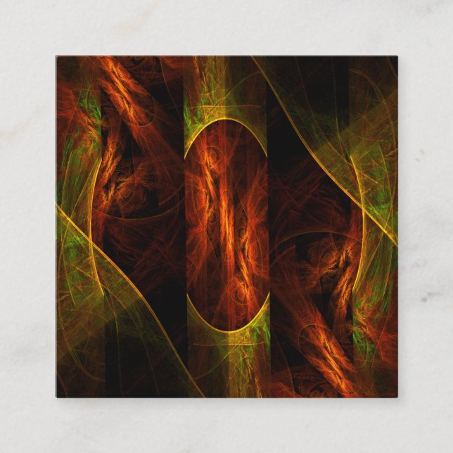 Mystique Jungle Abstrakt Art Tilläggskort (Framsida)