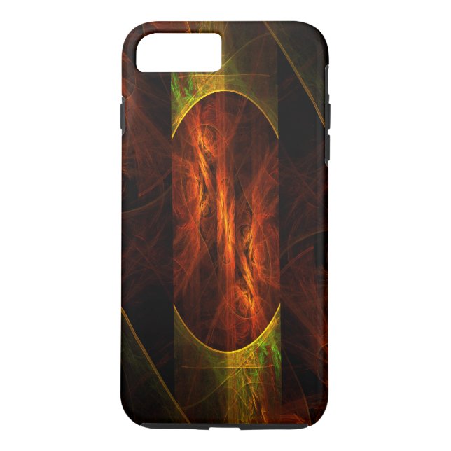 Mystique Jungle Abstrakt Art Tuff Case-Mate iPhone Skal (Baksida)