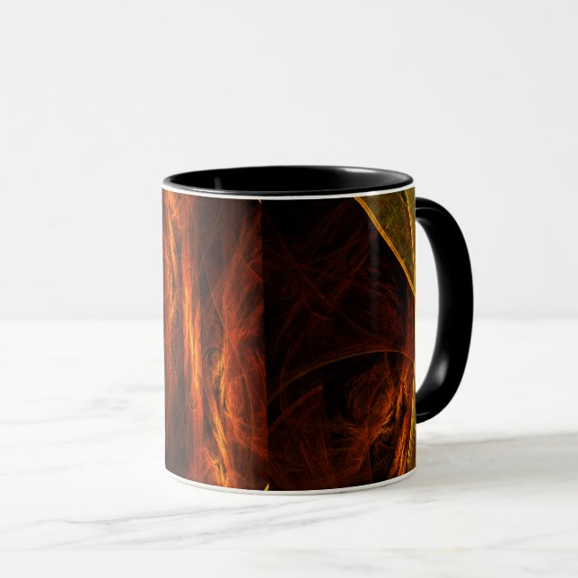 Mystique Jungle Abstrakt Coffee Mugg (Framsida höger)