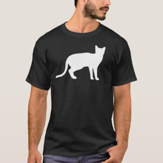 Mystique of the Kattdjur: An Elegant White Cat T Shirt