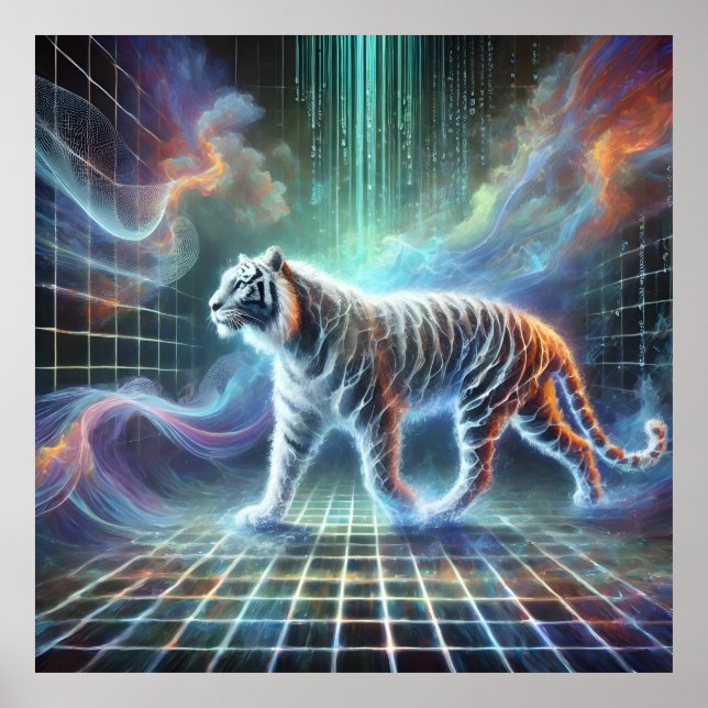 Mystisk Abstrakt Poster Surreal Art for Home (Framsidan)