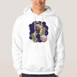Mystisk älva, himmelska ädelstenar & sorgsen astro hoodie