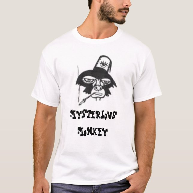 Mystisk apa (att röka) tee shirt (Framsida)
