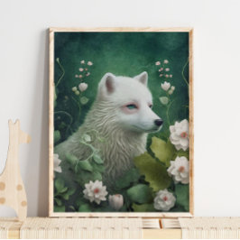 Mystisk arktisk foxmurskonst | Enchanting Woodland Poster