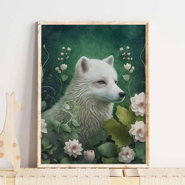 Mystisk arktisk foxmurskonst | Enchanting Woodland Poster (Skapare uppladdad)