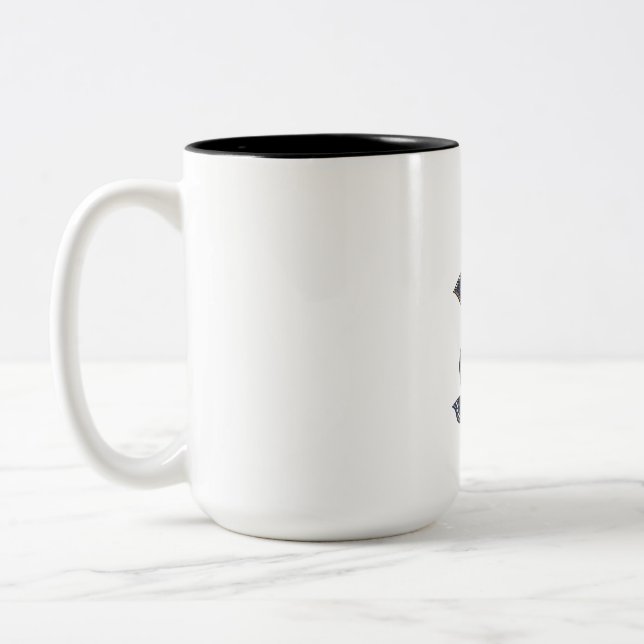 Mystisk Batik Katt Drottning Kaffemugg (Vänster)