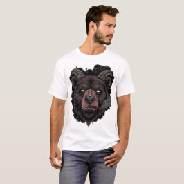 Mystisk behornad björn t shirt