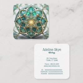 Mystisk bild fyrkantigt visitkort