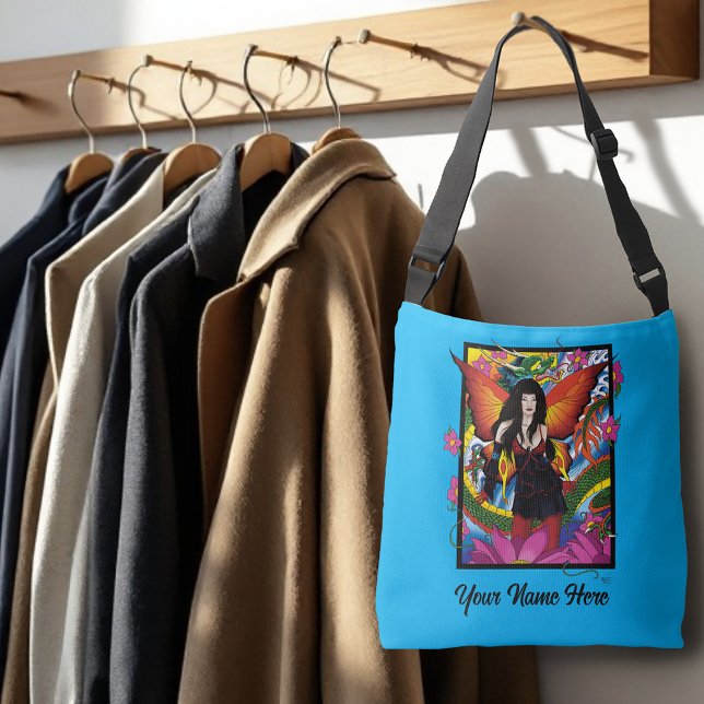 Mystisk Blå Gotisk Fantasy Sago Drake Axelväska (Skapare uppladdad)