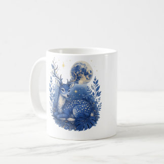 Mystisk blå hjort-mugg. kaffemugg