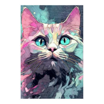 Mystisk blåögd kattunge | Söt katt