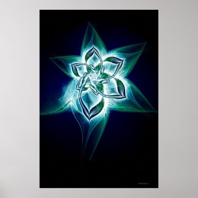 mystisk blomma poster (Framsidan)