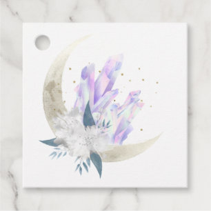 Mystisk Boho Crystal Moon Bröllop Gåvor Etiketter