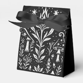 Mystisk Boho Svampdesign – Botanisk Folklig Konst Presentaskar