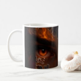 Mystisk brinnande öga Mörk fantasy-estetik-mugg Kaffemugg