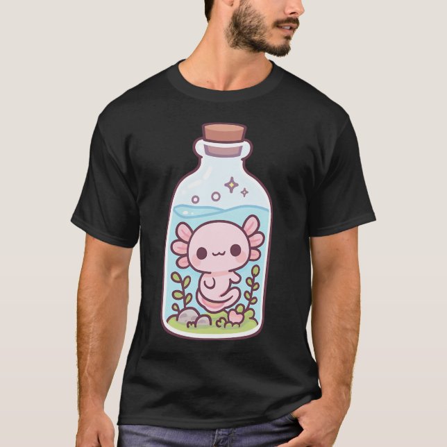 Mystisk burk Axolotl T Shirt (Framsida)