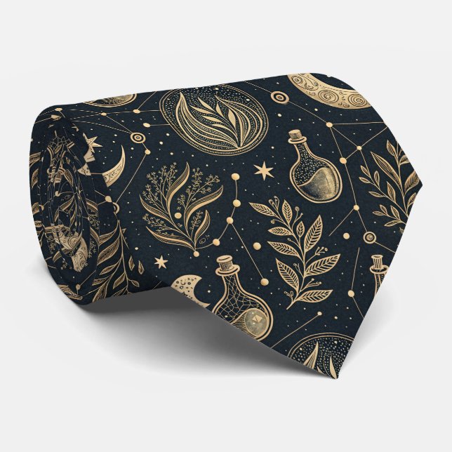 Mystisk Celestial Häxkonst - Guld Botanisk Slips (Rullad)