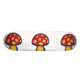 Mystisk champinjon mini skateboard bräda 18,5 cm
