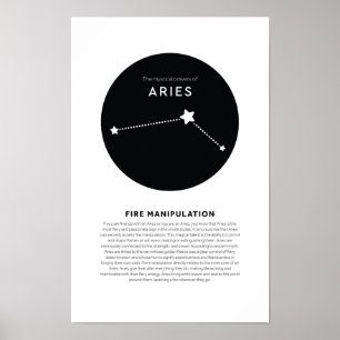 Mystisk effekt hos Stjärntecknet Astrology Zodiac Poster
