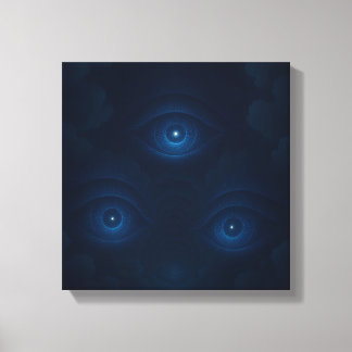 Mystisk Energi Ögon Canvas Väggkonst