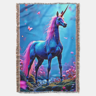 Mystisk Fantasy Enhörningskonst Filt