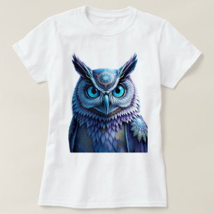 Mystisk Fantasy Uggl T-Shirt Andlig Mandala