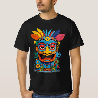 Mystisk färgmask t shirt