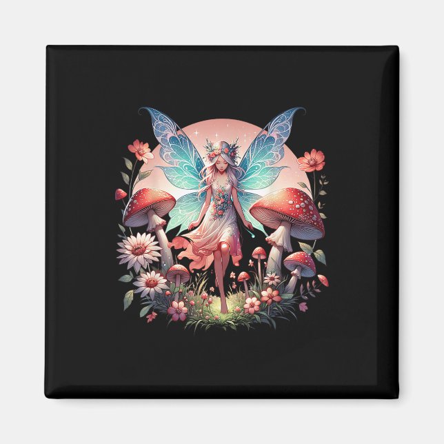Mystisk fjäril från Fairy Fantasy Mystical Butterf Magnet (Framsidan)