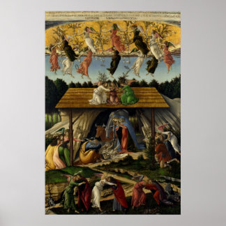Mystisk födelse av Sandro Botticelli , jul Poster