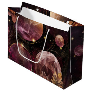 Mystisk Galax Kristall Planet Lila Rymd