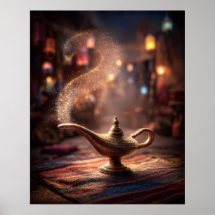 Mystisk genlampa poster