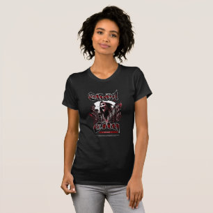 Mystisk gotisk andlig grafisk t-shirt för kvinnor