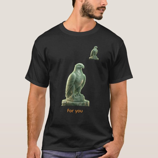 Mystisk Grön Aura Örn T Shirt (Framsida)