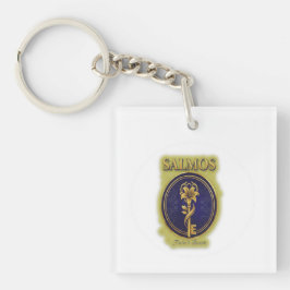 Mystisk gyllene nyckel & blomning: Elegant logodes