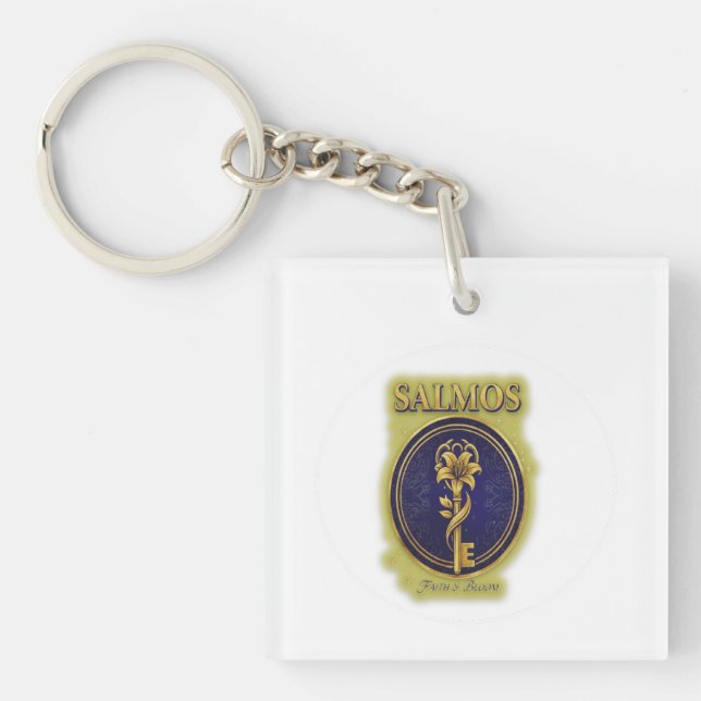 Mystisk gyllene nyckel & blomning: Elegant logodes (Framsidan)