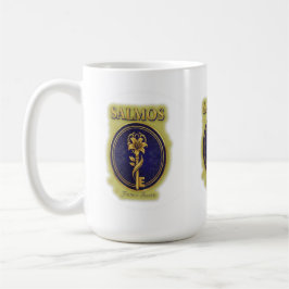 Mystisk gyllene nyckel & blomning: Elegant logodes Kaffemugg