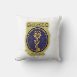 Mystisk gyllene nyckel & blomning: Elegant logodes Kudde