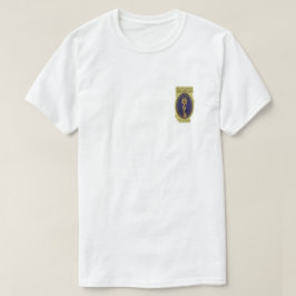 Mystisk gyllene nyckel & Bloom: Elegant logodesign T Shirt