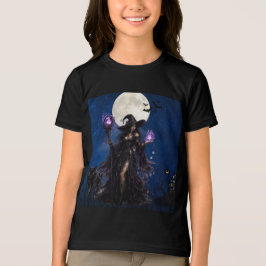 Mystisk Häxa Halloween Mån T-Shirt